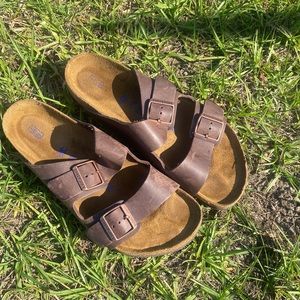 Men’s Birkenstock Dark brown Leather Sandals